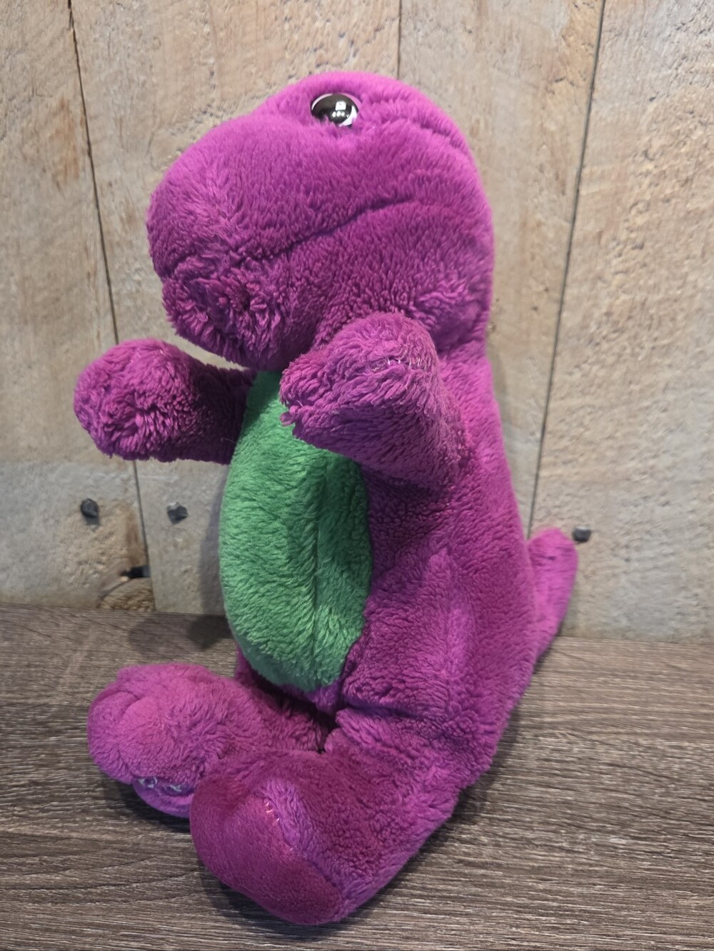 Vintage Barney The Dinosaur Plush 1992 Lyons Group Purple Stuffed Animal Toy